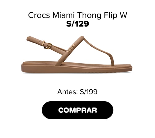 Crocs Miami Thong Flip W S/129 Antes: S/199 COMPRAR